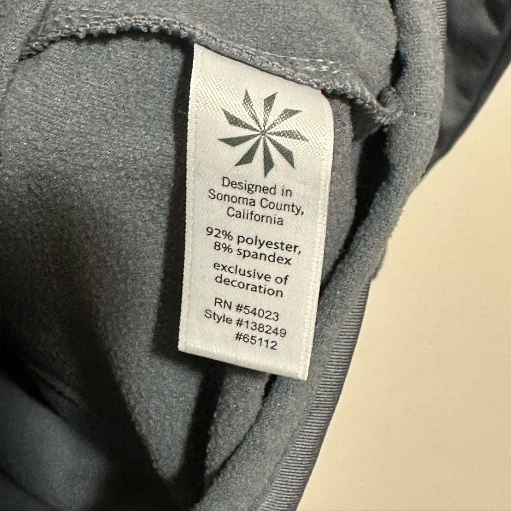Athleta Hoodie Women’s Size L Pullover Fleece Lined Gray Athletic Running - Picture 6 of 8